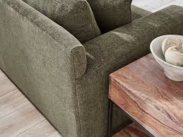 Olive Green Textured Sofa