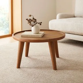 Asher Round Wood Coffee Table