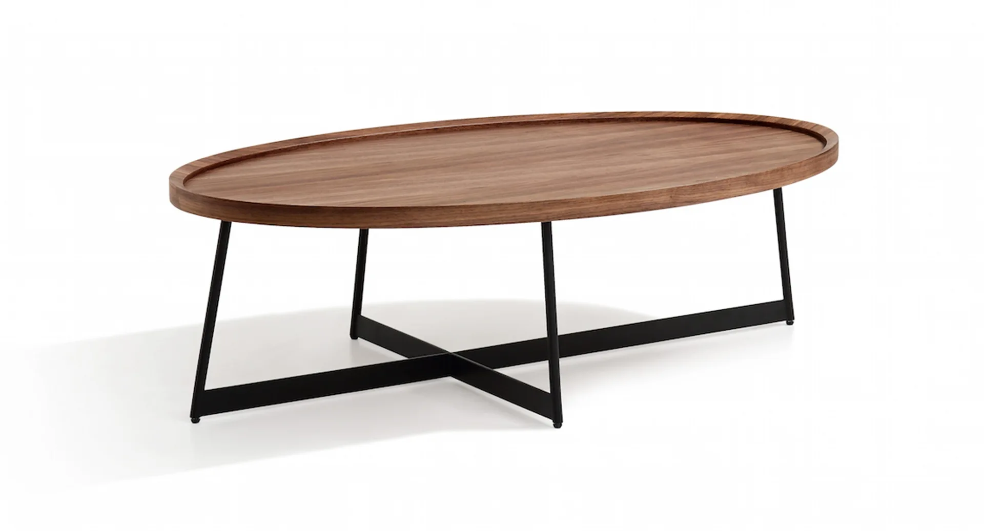 Uptown Oval Walnut Coffee Table