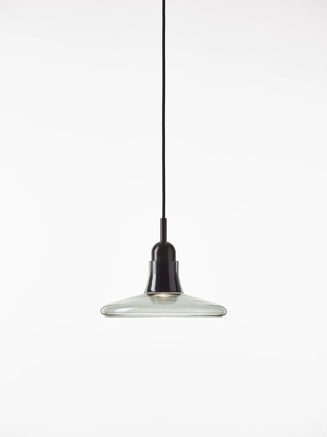 Glass and Metal Pendant Light