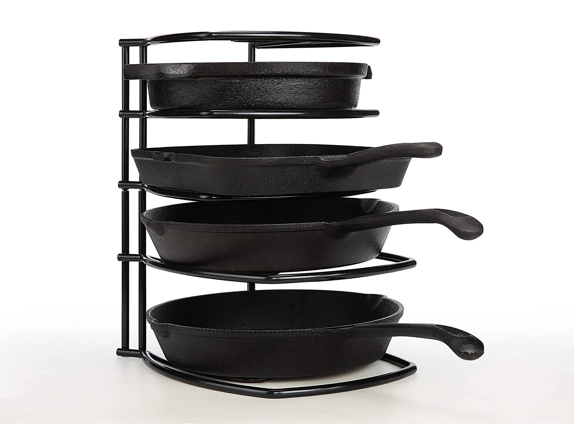 Black Steel Pan Organizer Rack