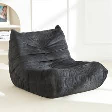 Black Textured Lounge Chair