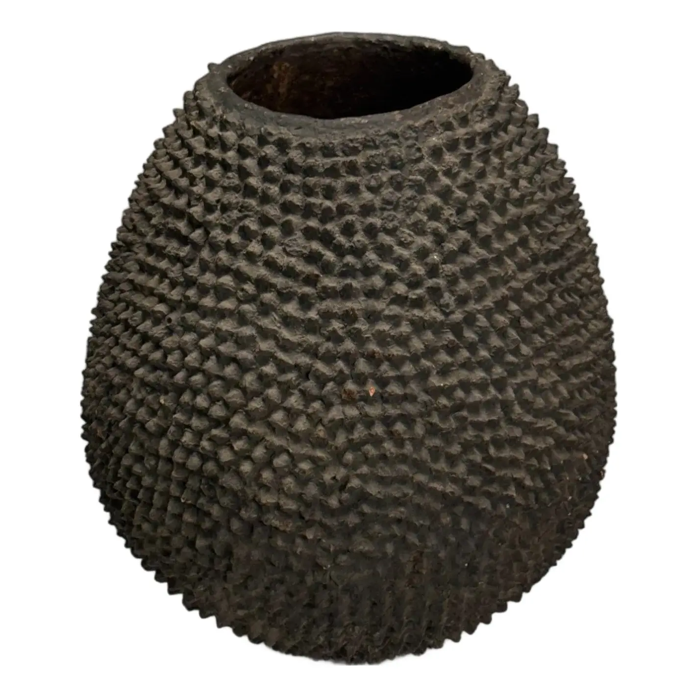 Brown Decorative Spiked Jar