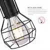 Matte Black Wire Cage Pendant Light