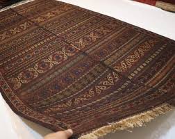 Brown Tribal Wool Area Rug