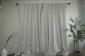 Solid Gray Window Curtains