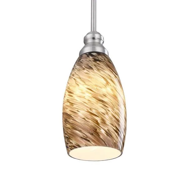 Orange Glass Pendant Light