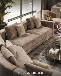 Modern Textured Fabric Sofa