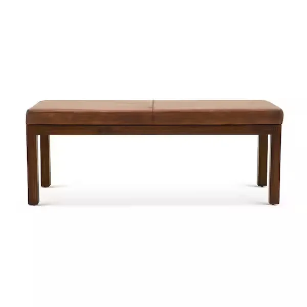 Xavaro Antique Tan Leather Bench