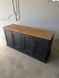 Black Painted Rectangular Sideboard