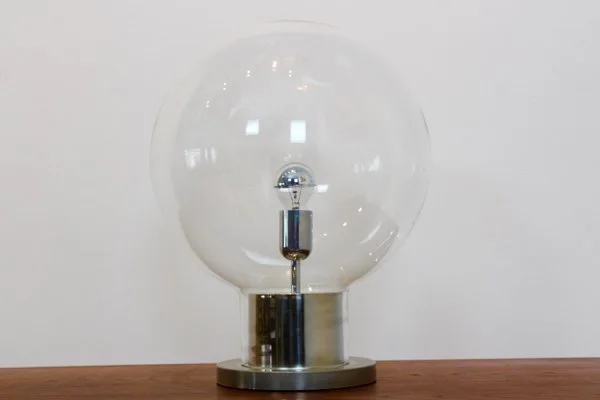 Glass Globe Table Lamp