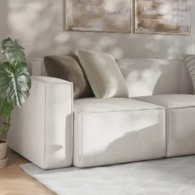 Bridgetown Cream Textured Modular Sectional Sofa
