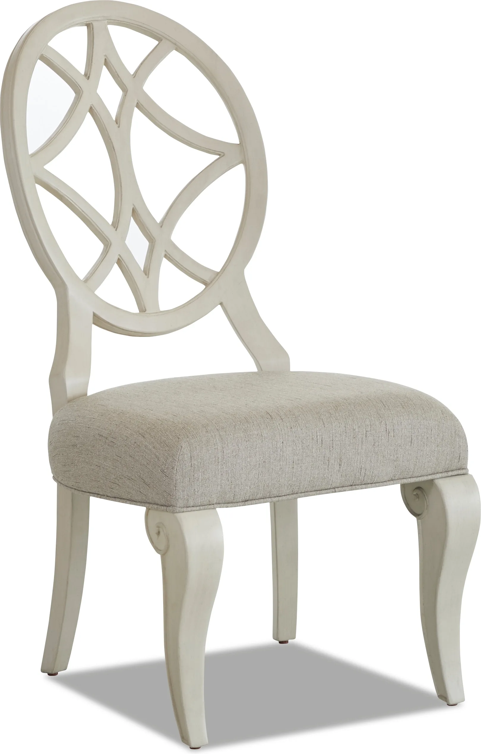 Jasper County Traditional Cream Wood Dining Chair