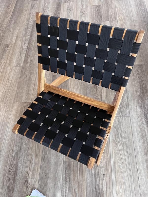 Sava Woven Natural Wood Accent Chair