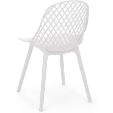 White Plastic Dining Chair