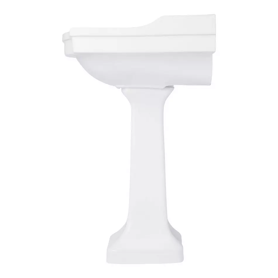 Cierra White Porcelain Pedestal Sink