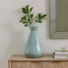 Flare Spire Blue Ceramic Vase