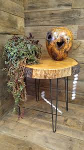 Round Live Edge Side Table