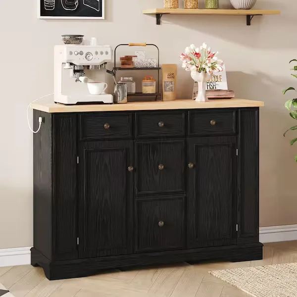 Black Wood Sideboard