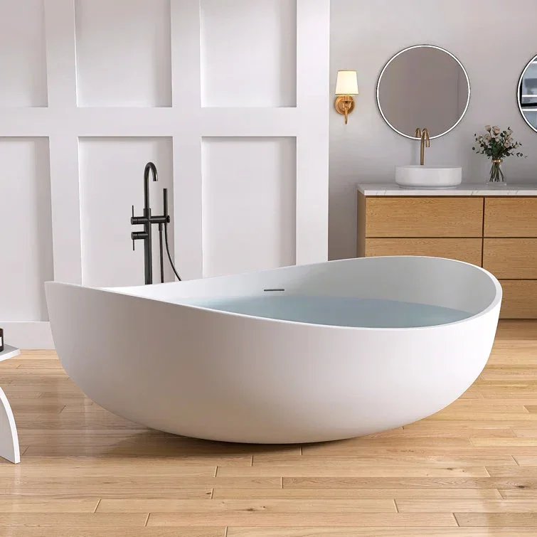 Modern Oval Freestanding Bathtub