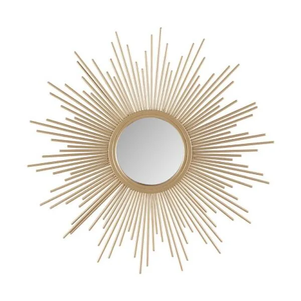 Gold Sunburst Wall Mirror