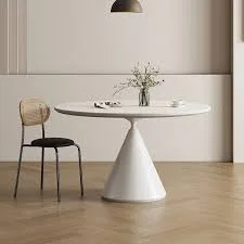 Shritan Round Concrete Dining Table