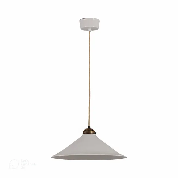Cobb Matte White Conical Pendant Light