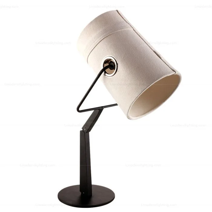 Fork Beige Fabric Table Lamp