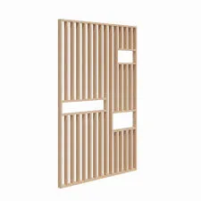 Doxa Natural Wood Slat Sliding Room Divider