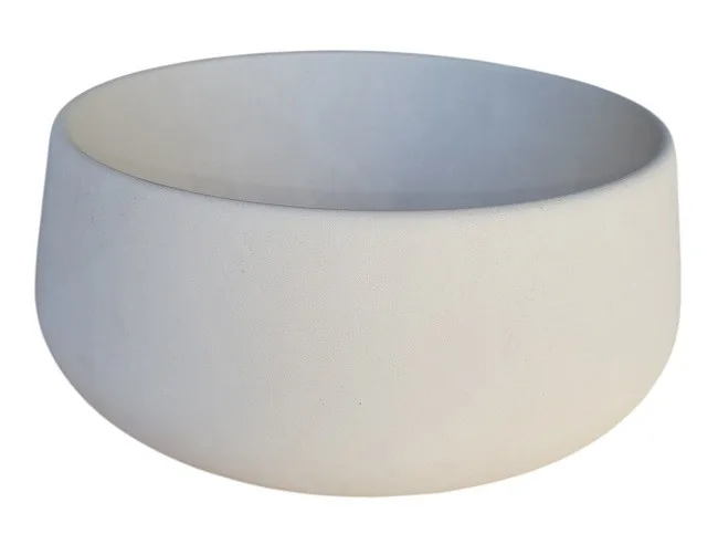 Cream Stone Round Vessel Sink