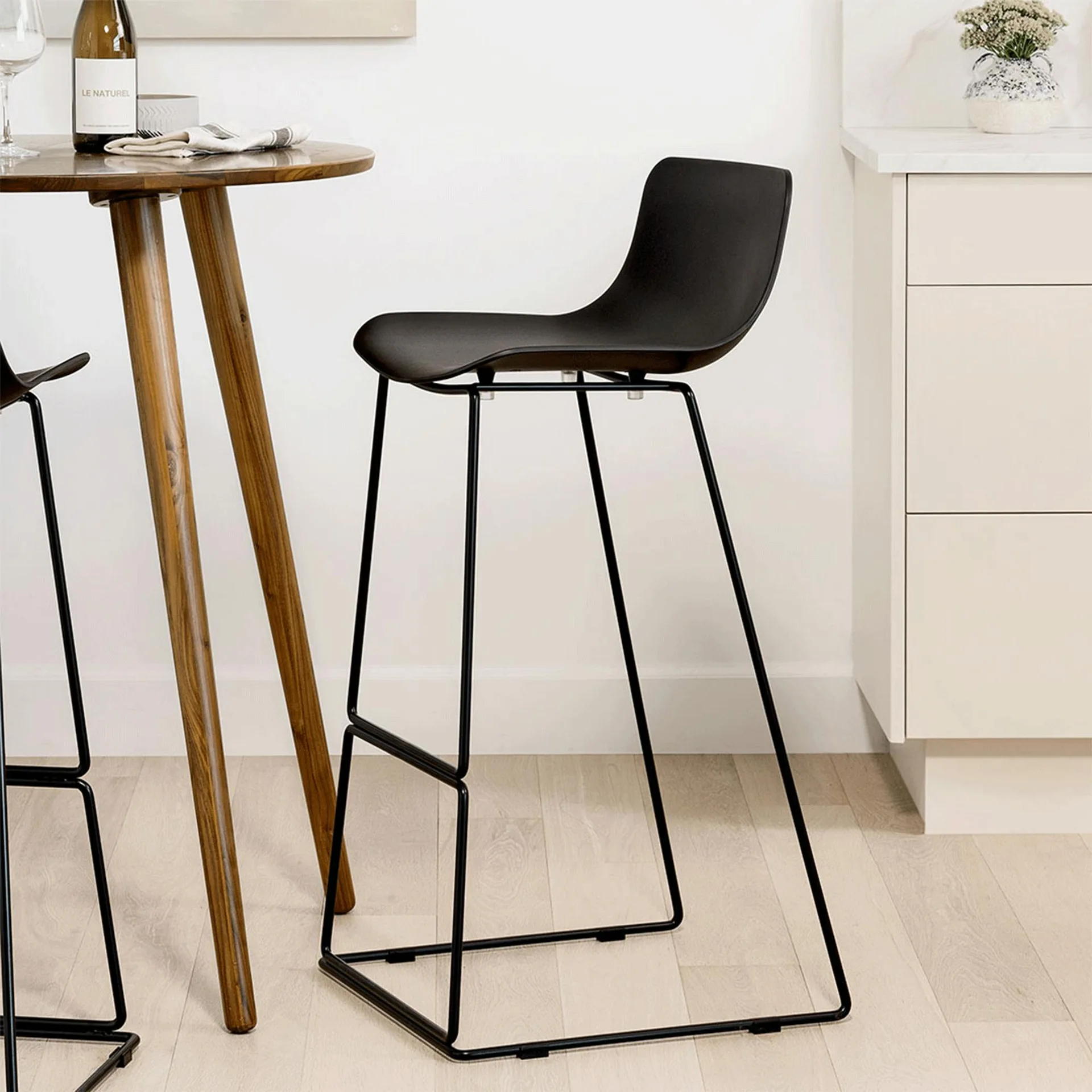 Anco Black Counter Stool