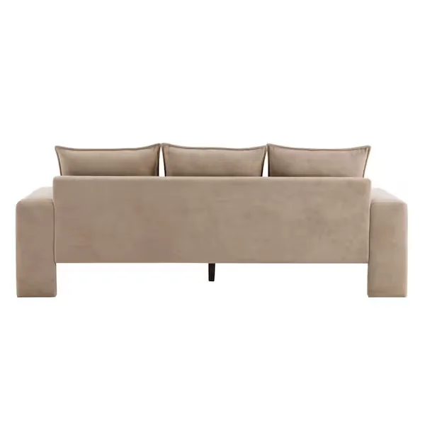 Solid Velvet Tuxedo Sofa