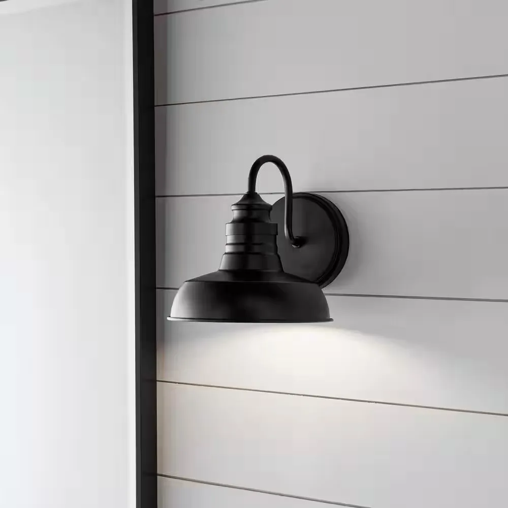 Elmcroft Matte Black Farmhouse Wall Sconce