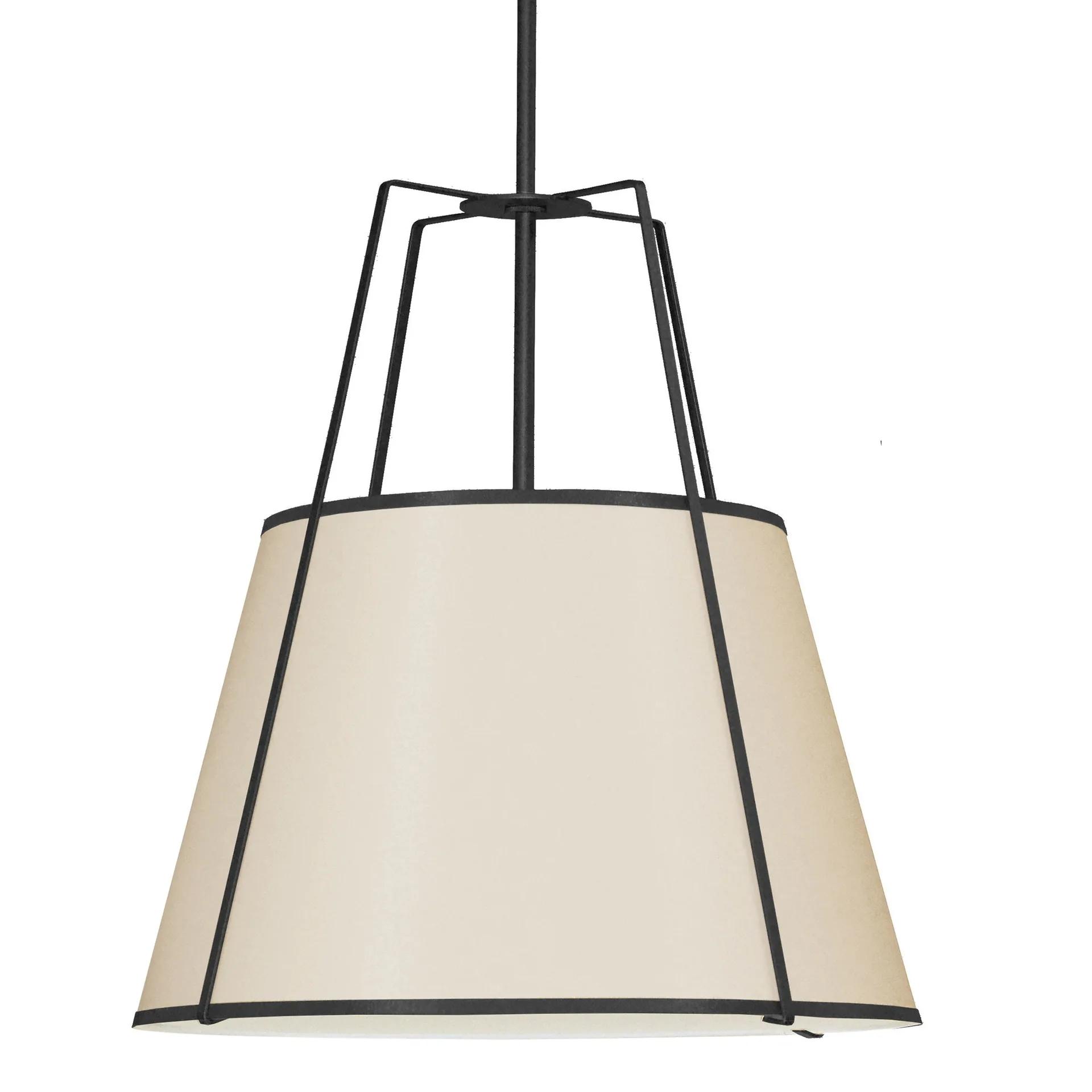 Dainolite Cream Tapered Drum Pendant Light