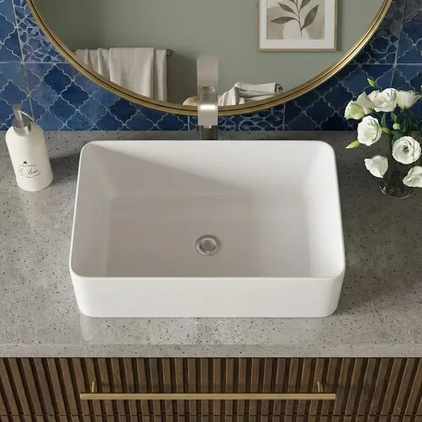 Rectangular Ceramic Vessel Sink