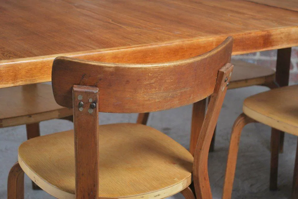 Alvar Aalto Mid-Century Modern Wood Dining Table
