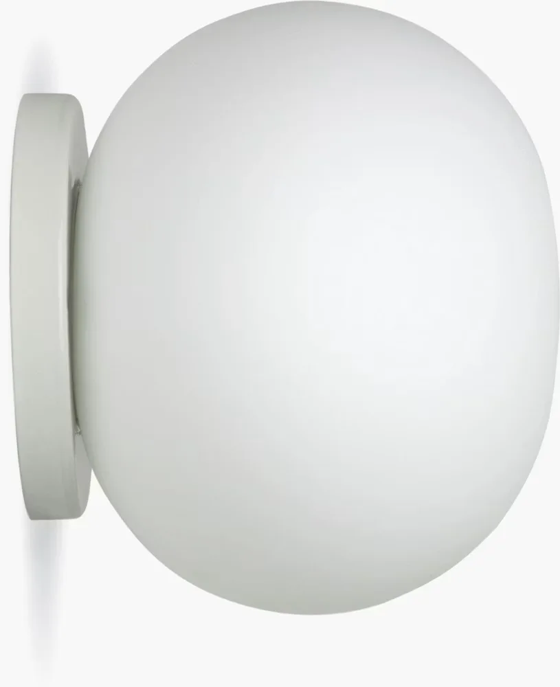 Glo-Ball White Glass Globe Wall Sconce
