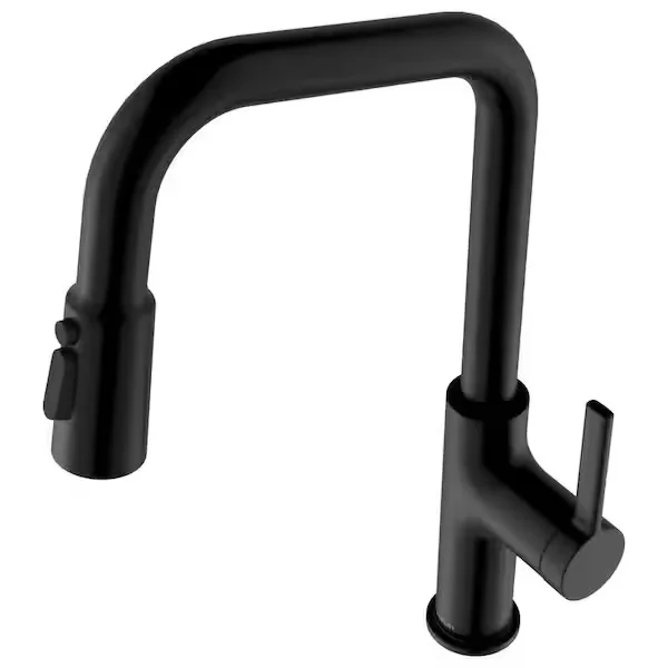 Karran Stalbridge Matte Black Square Kitchen Faucet