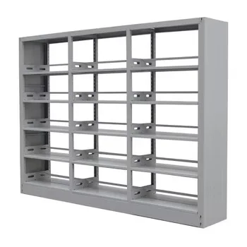 Gray Metal Modular Shelving Unit