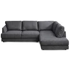 Glendale Grey Fabric L-Shaped Right Sectional Sofa