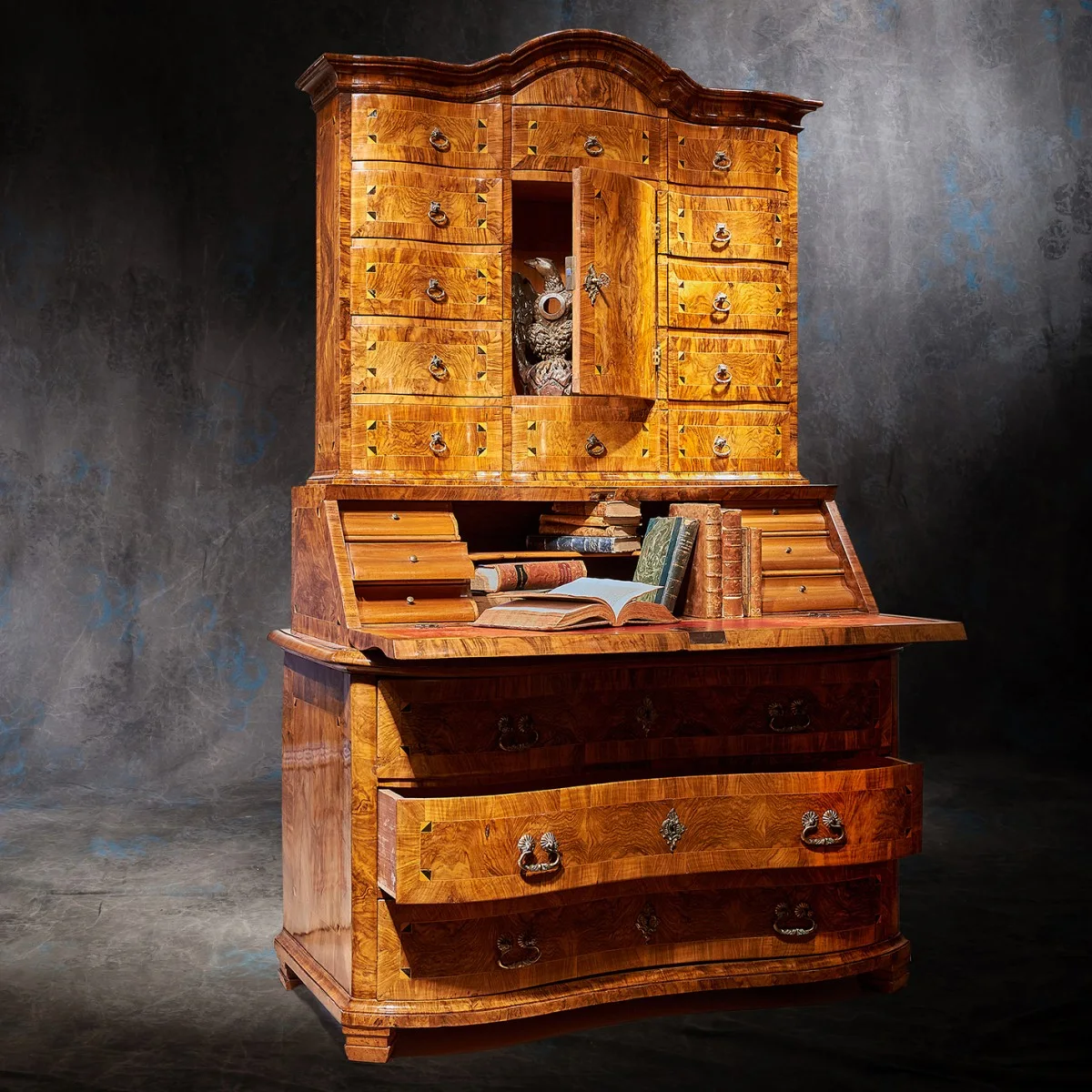 Walnut Bureau Cabinet