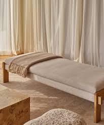 Ynez Minimalist Wood Upholstered Bench
