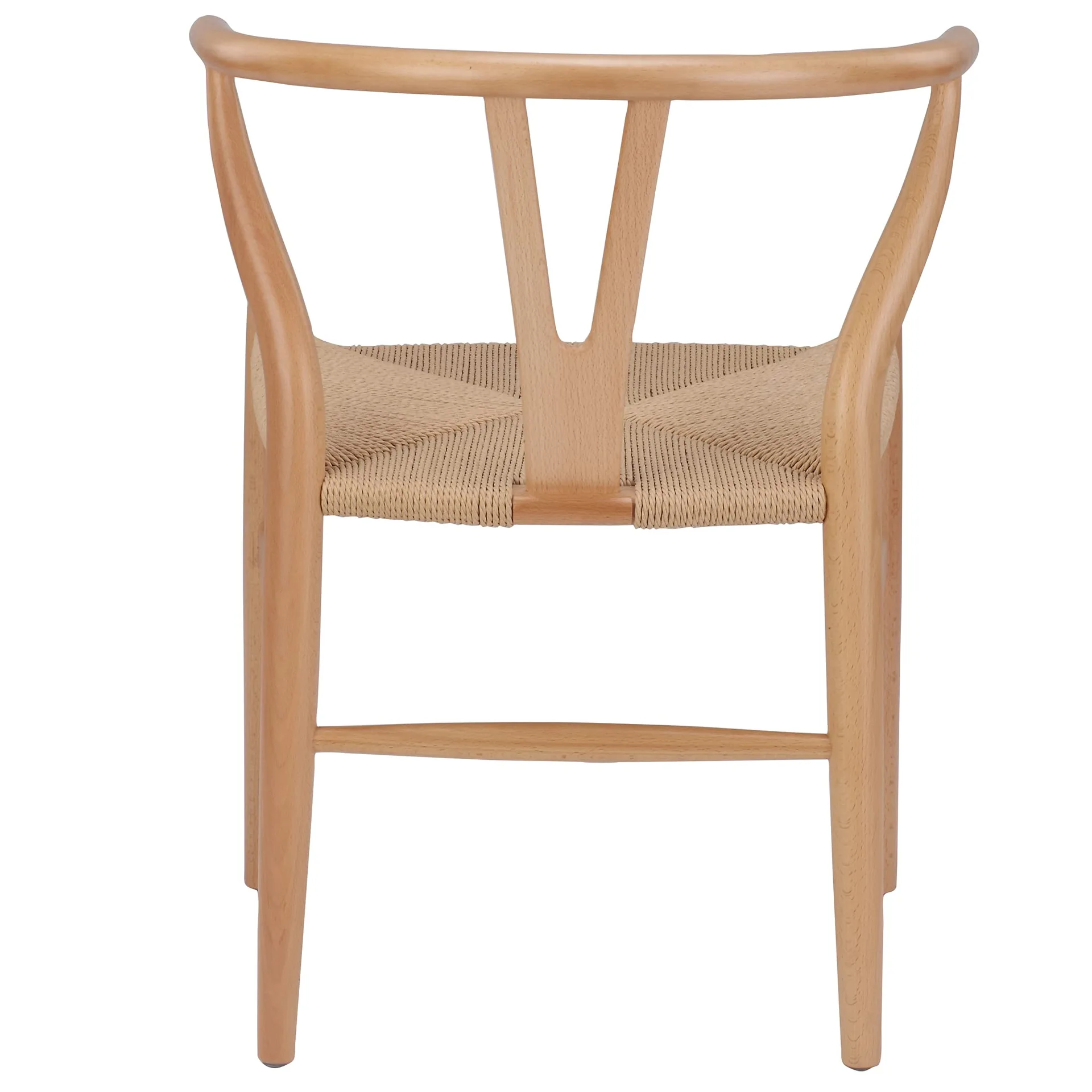 Natural Wood Wishbone Dining Chair