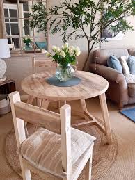 Rustic Round Wooden Side Table