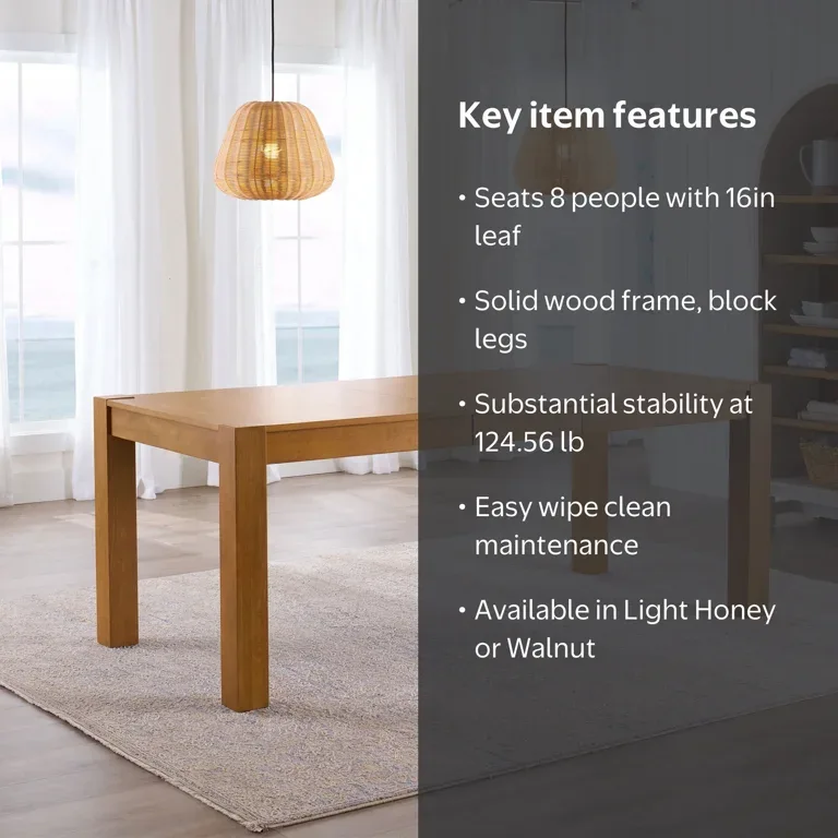 Solid Wood Rectangular Dining Table