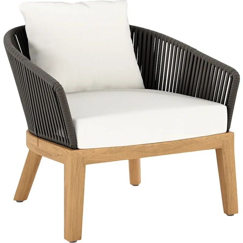 Curved Teak Outdoor Loveseat