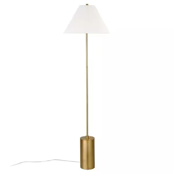 Somerset Brushed Brass Floor Lamp