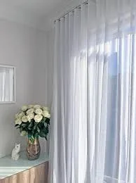 White Linen Sheer Curtains