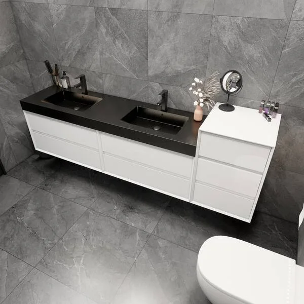 MIA Modern Double Bathroom Vanity