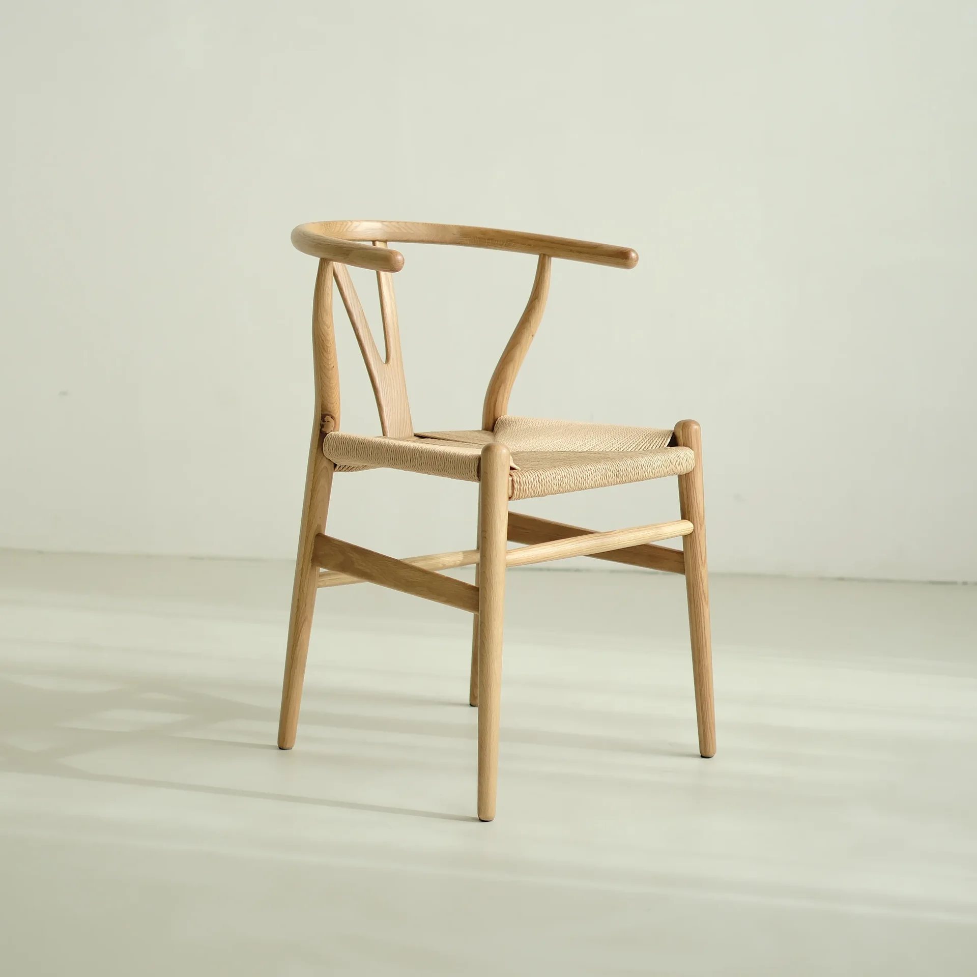 Natural Oak Wishbone Dining Chair